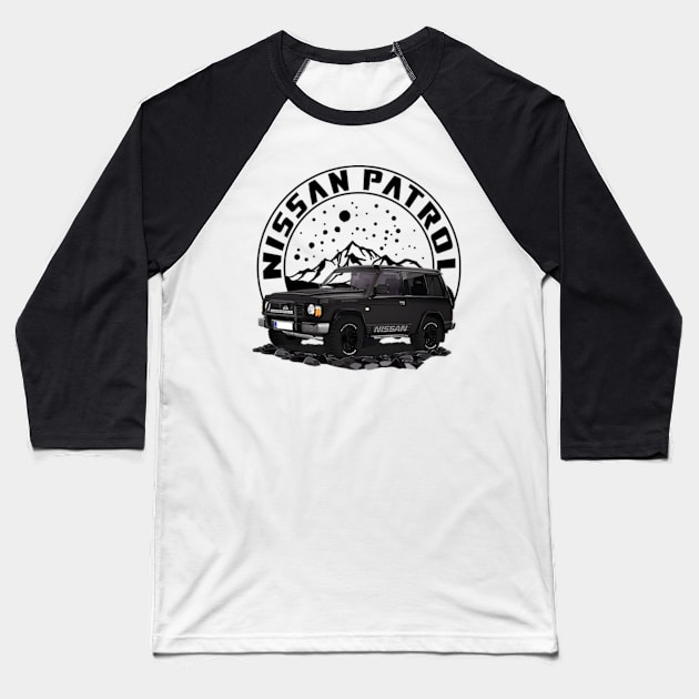 Nissan Patrol Off-Road Car JDM Baseball T-Shirt by T-JD